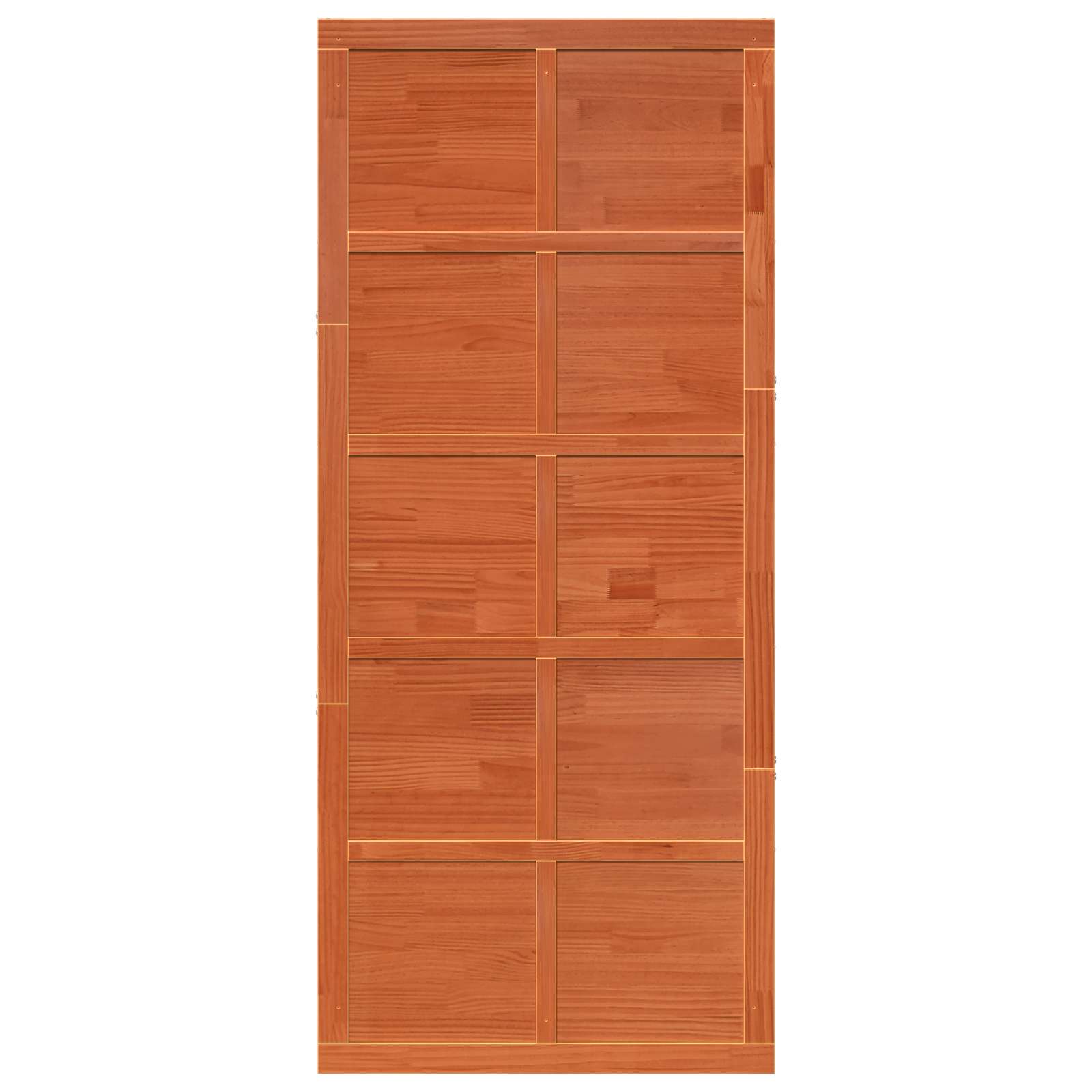 Zavěsné Posuvné Dveře Voskově Hnědá 90 X 2,5 X 208 Cm