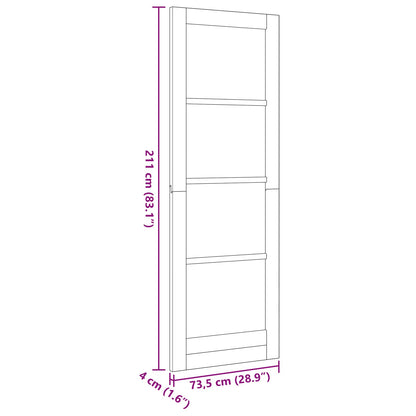 Vnitřní Dveře Přírodní 73,5 X 211 Cm Překližka