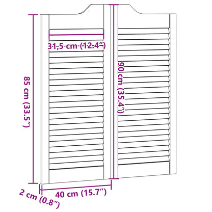 Kyvné Dveře Přírodní 90 X 40 Cm Masivní Borovicové Dřevo