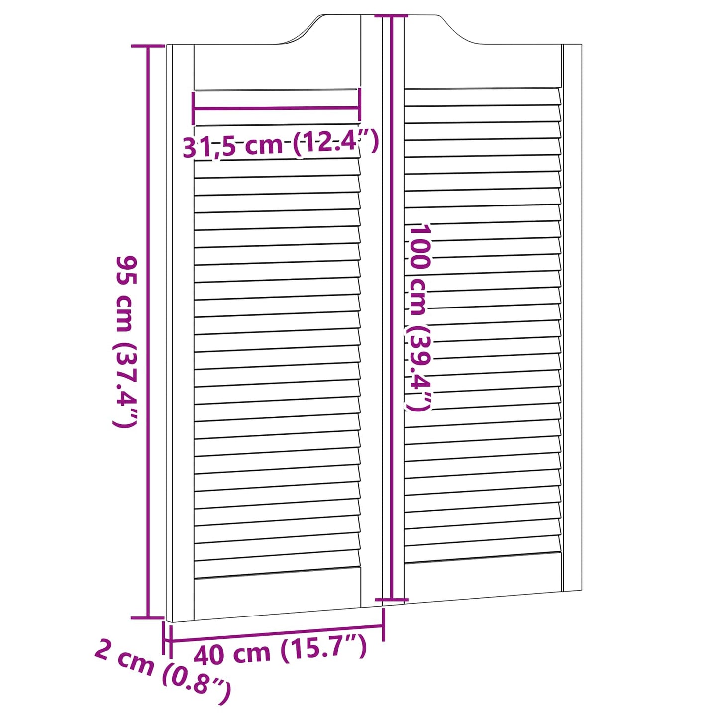 Kyvné Dveře Přírodní 100 X 40 Cm Masivní Borovicové Dřevo
