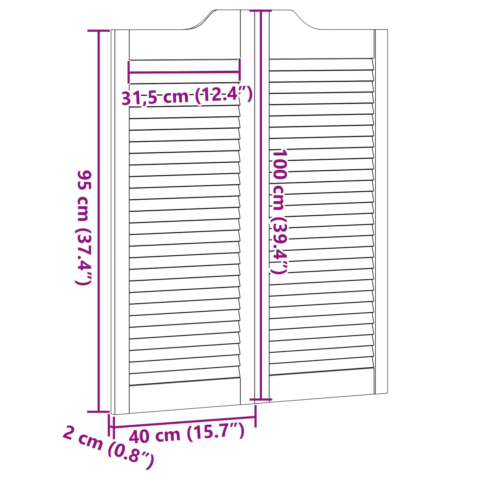 Kyvné Dveře Přírodní 100 X 40 Cm Masivní Borovicové Dřevo