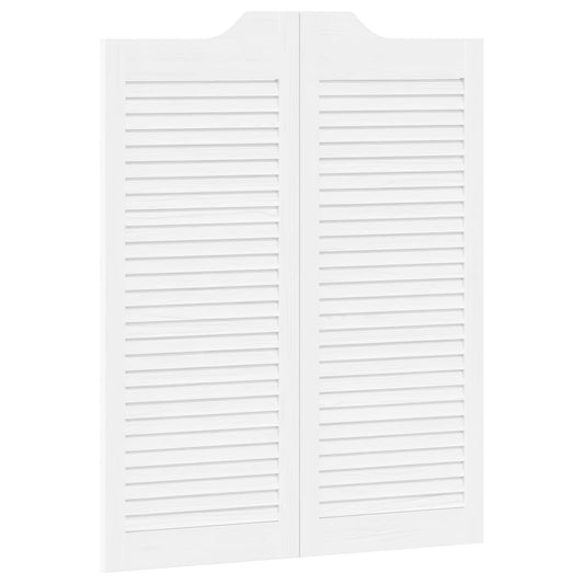 Kyvné Dveře Bílá 100 X 40 Cm Masivní Borovicové Dřevo