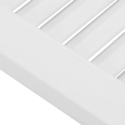 Kyvné Dveře 2 Pcs Bílá Masivní Borovicové Dřevo