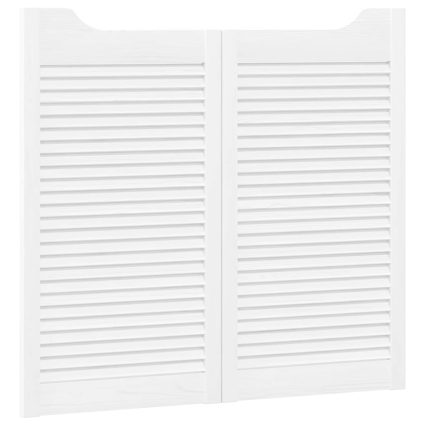 Kyvné Dveře 2 Pcs Bílá Masivní Borovicové Dřevo