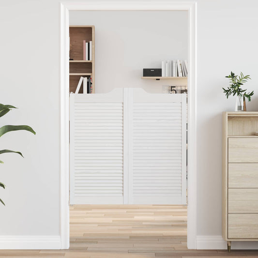 Kyvné Dveře Bílá 100 X 50 Cm Masivní Borovicové Dřevo