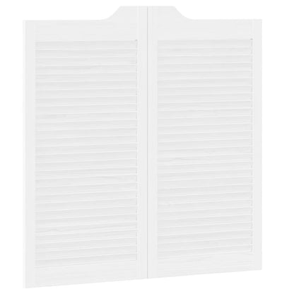 Kyvné Dveře Bílá 100 X 50 Cm Masivní Borovicové Dřevo