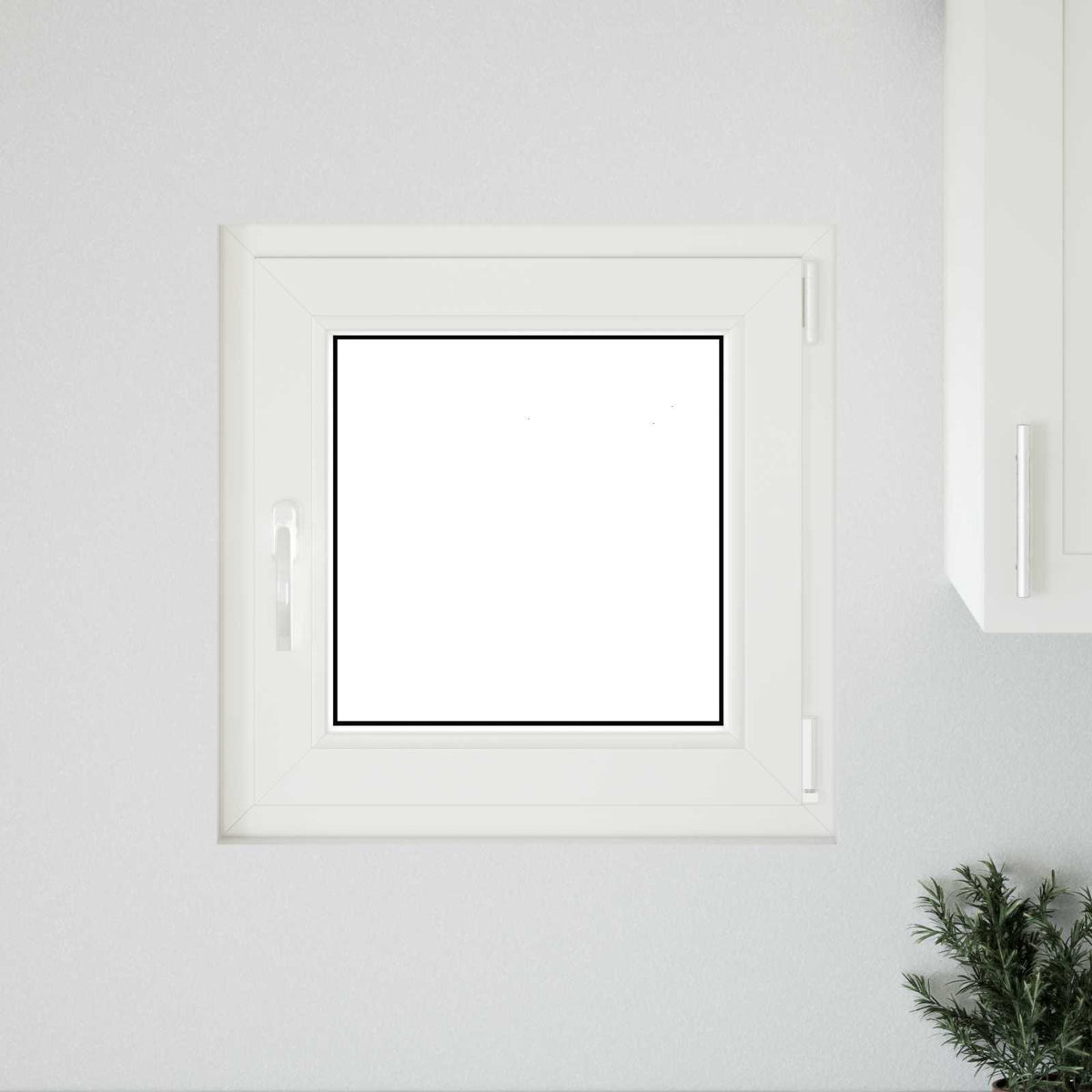 Okeno Do Suterénu Risor 50 X 50 Cm Pvc A Sklo Bílá