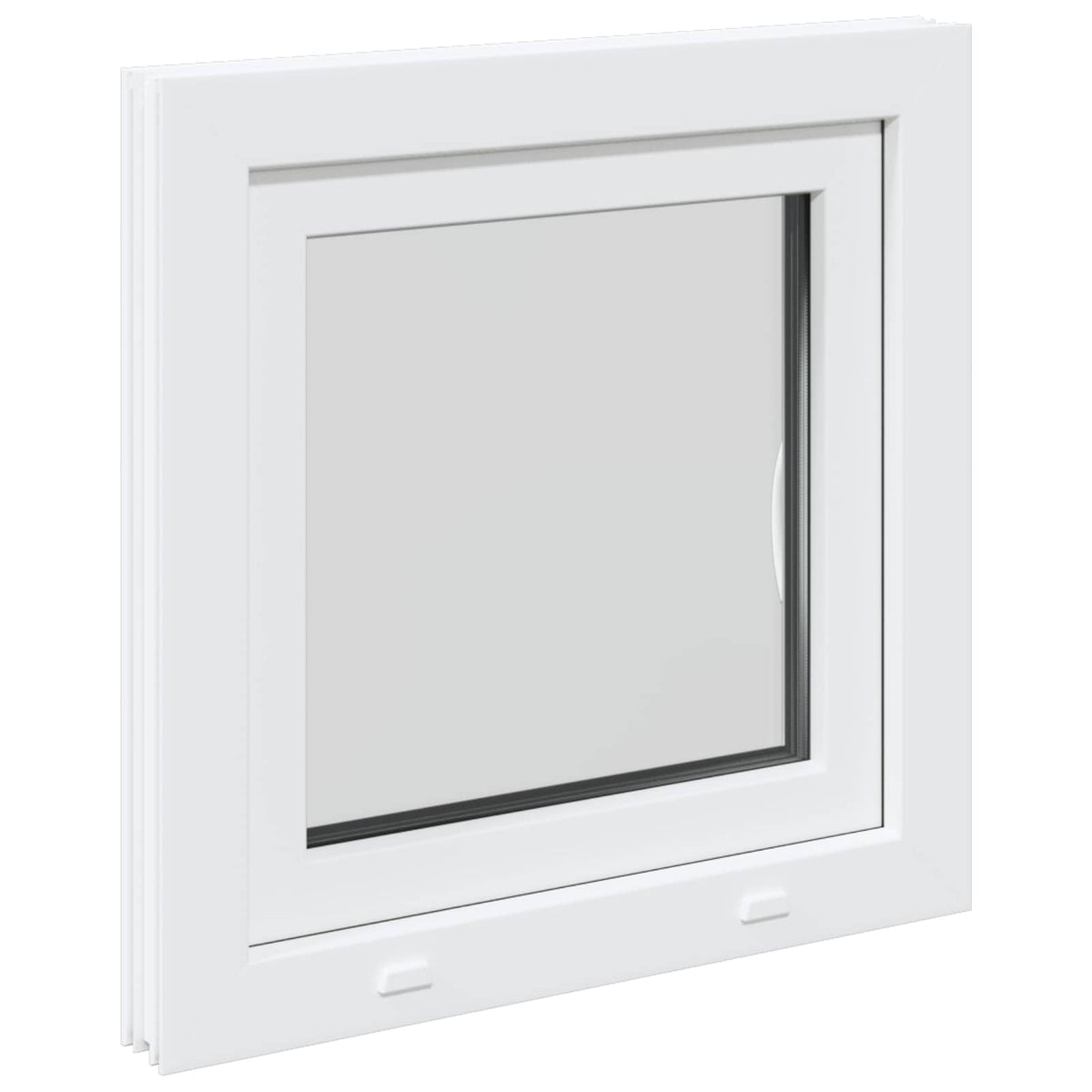 Okeno Do Suterénu Risor 50 X 50 Cm Pvc A Sklo Bílá