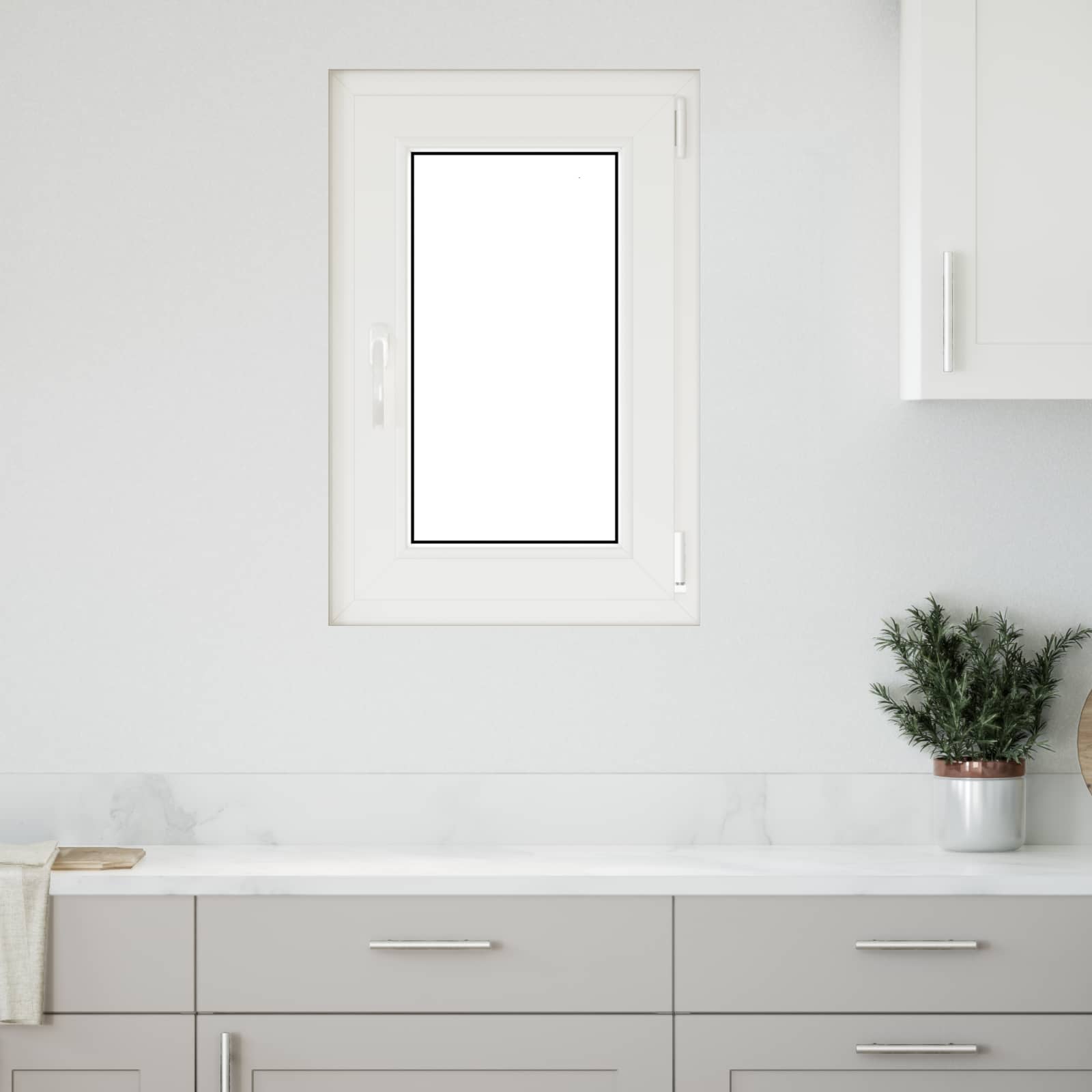 Okeno Do Suterénu Risor 50 X 75 Cm Pvc A Sklo Bílá
