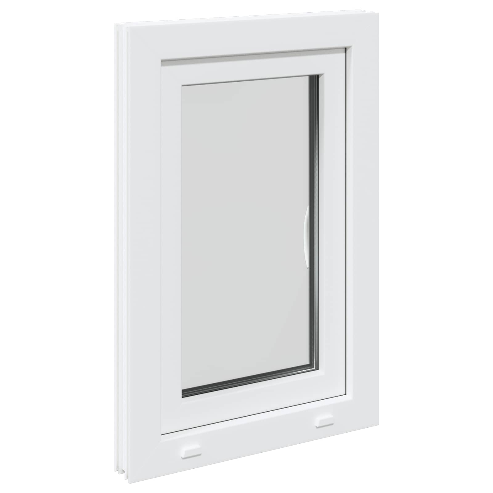 Okeno Do Suterénu Risor 50 X 75 Cm Pvc A Sklo Bílá