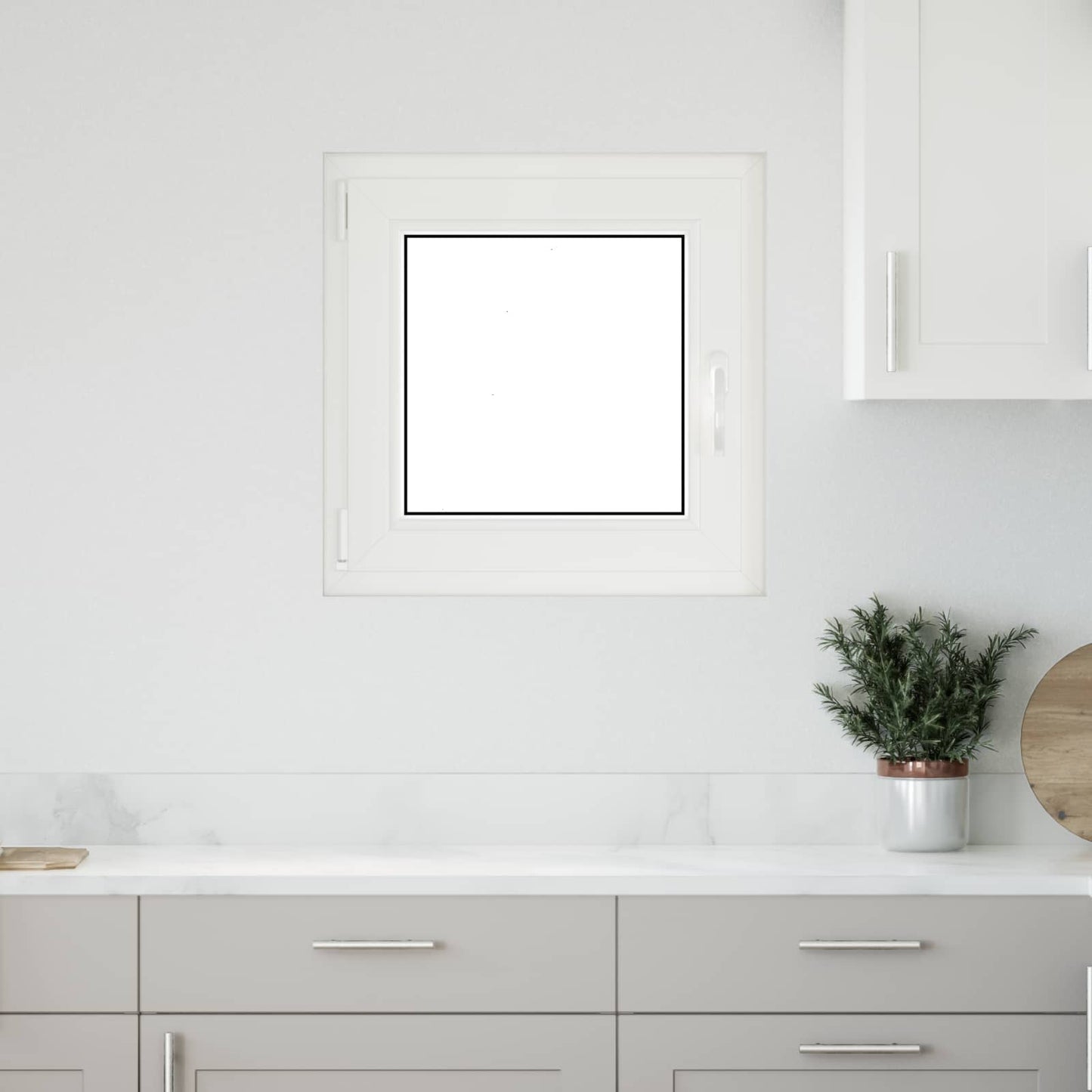 Okeno Do Suterénu Risor 60 X 60 Cm Pvc A Sklo Bílá