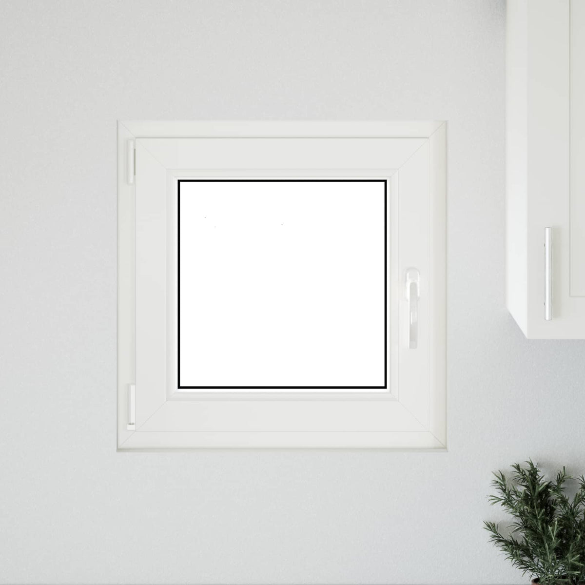 Okeno Do Suterénu Risor 60 X 60 Cm Pvc A Sklo Bílá