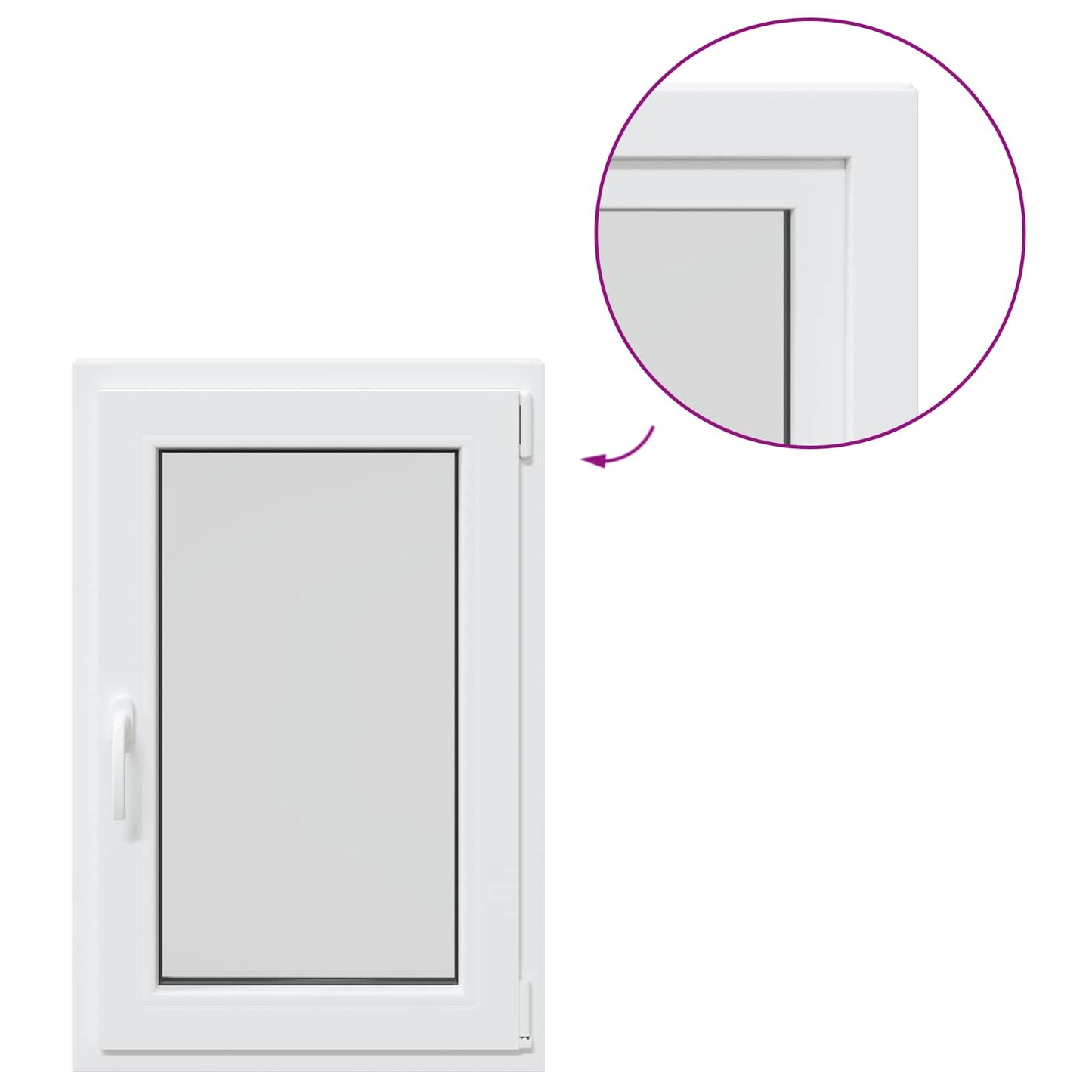 Okeno Do Suterénu Risor 60 X 80 Cm Pvc A Sklo Bílá