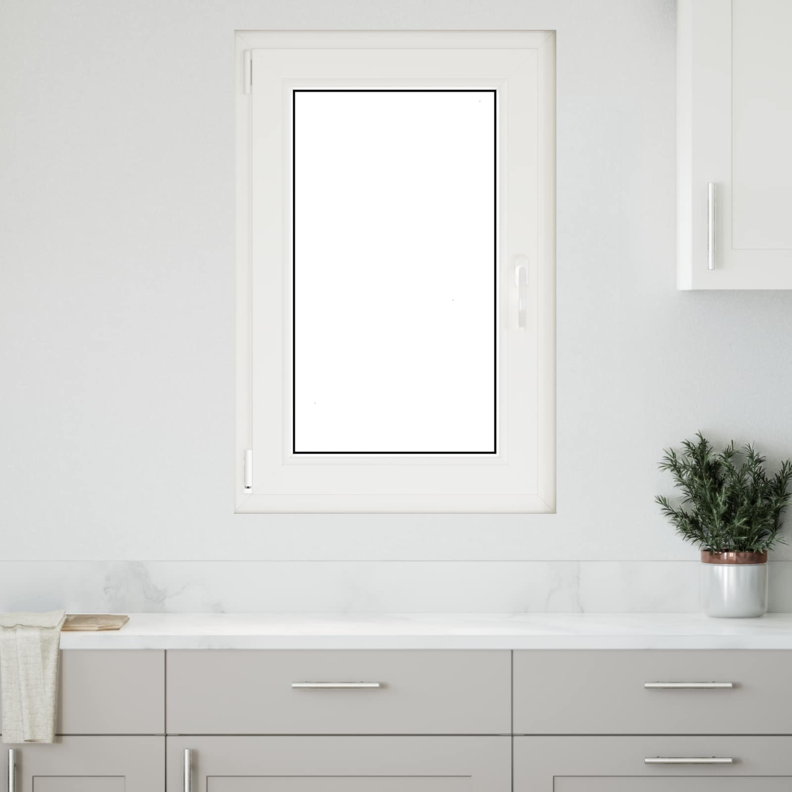 Okeno Do Suterénu Risor 60 X 80 Cm Pvc A Sklo Bílá