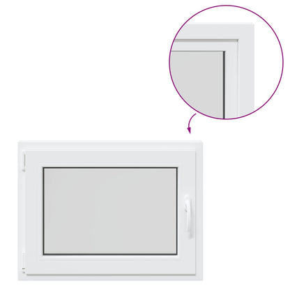 Okeno Do Suterénu Risor 80 X 50 Cm Pvc A Sklo Bílá
