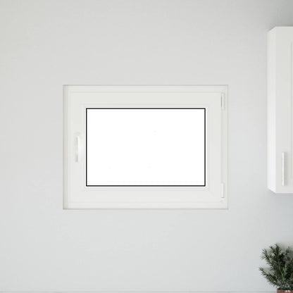 Okeno Do Suterénu Risor 80 X 70 Cm Pvc A Sklo Bílá