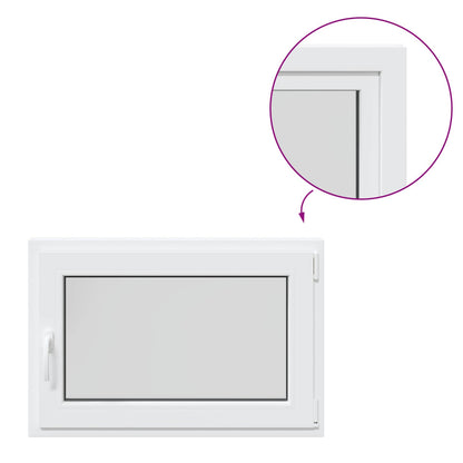 Okeno Do Suterénu Risor 90 X 50 Cm Pvc A Sklo Bílá