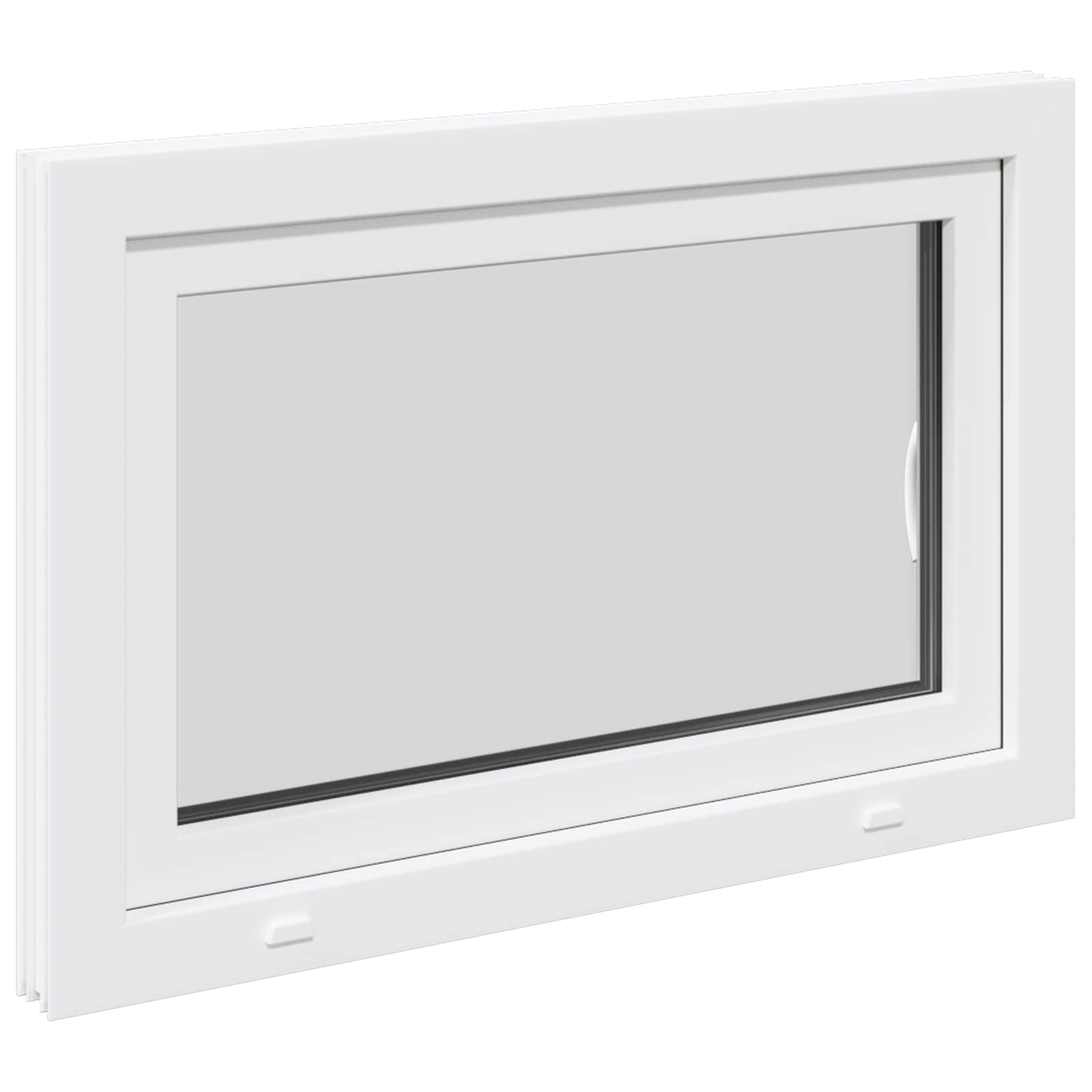 Okeno Do Suterénu Risor 90 X 50 Cm Pvc A Sklo Bílá