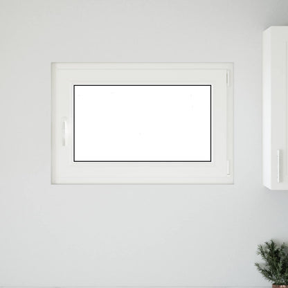 Okeno Do Suterénu Risor 90 X 60 Cm Pvc A Sklo Bílá