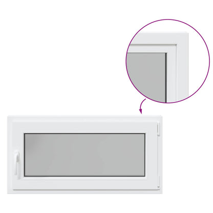 Okeno Do Suterénu Risor 100 X 50 Cm Pvc A Sklo Bílá