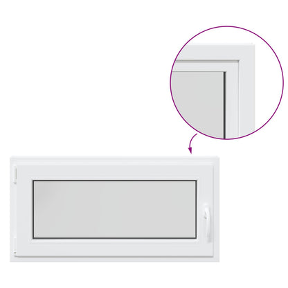 Okeno Do Suterénu Risor 100 X 50 Cm Pvc A Sklo Bílá