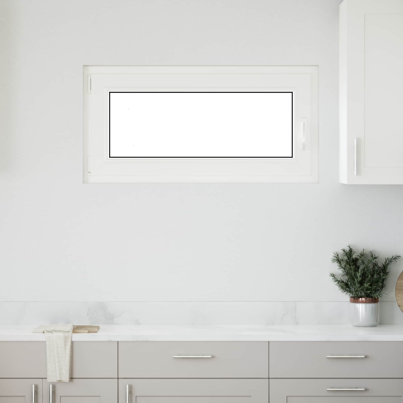 Okeno Do Suterénu Risor 100 X 50 Cm Pvc A Sklo Bílá