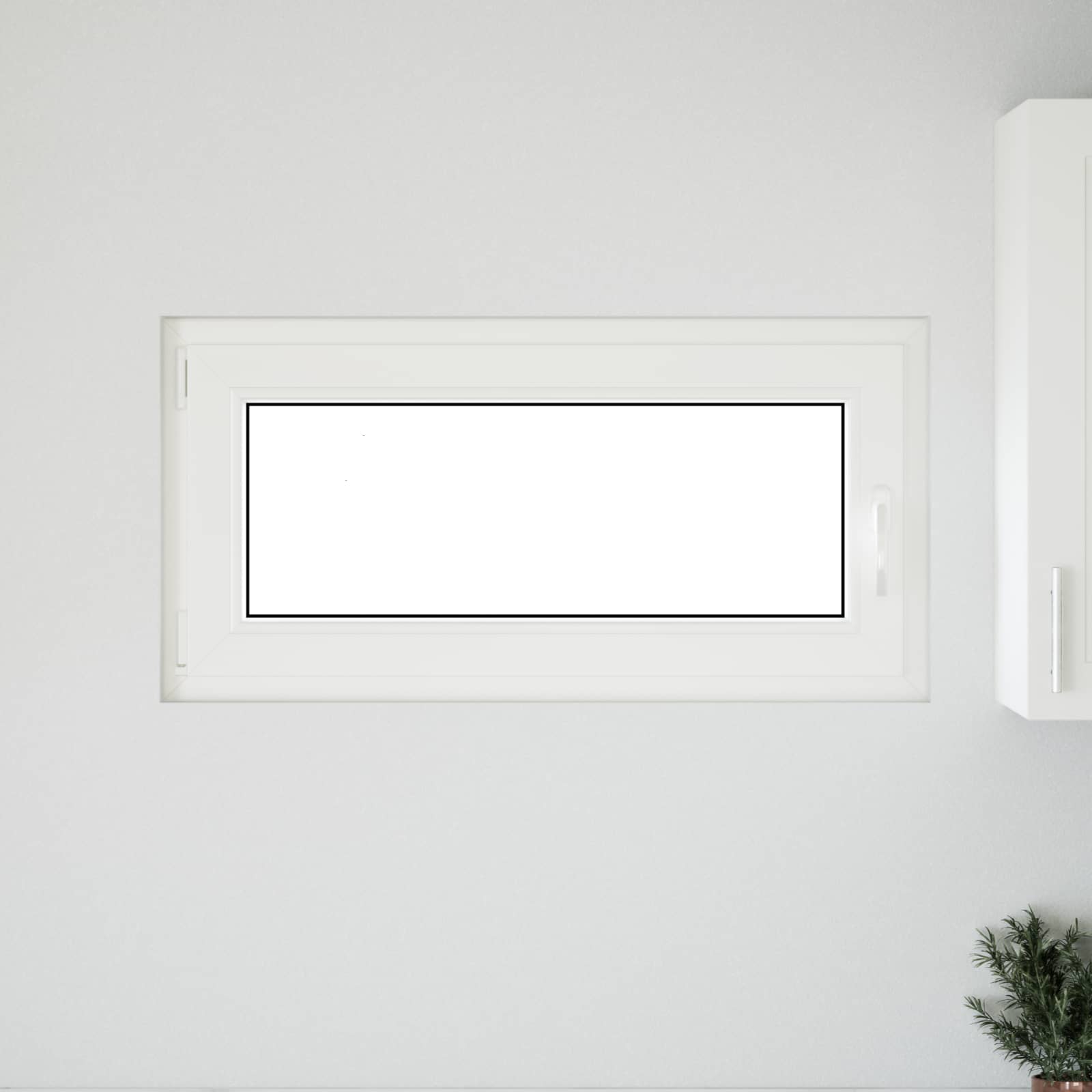 Okeno Do Suterénu Risor 100 X 50 Cm Pvc A Sklo Bílá