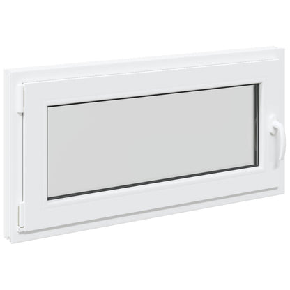 Okeno Do Suterénu Risor 100 X 50 Cm Pvc A Sklo Bílá