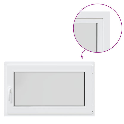 Okeno Do Suterénu Risor 100 X 60 Cm Pvc A Sklo Bílá