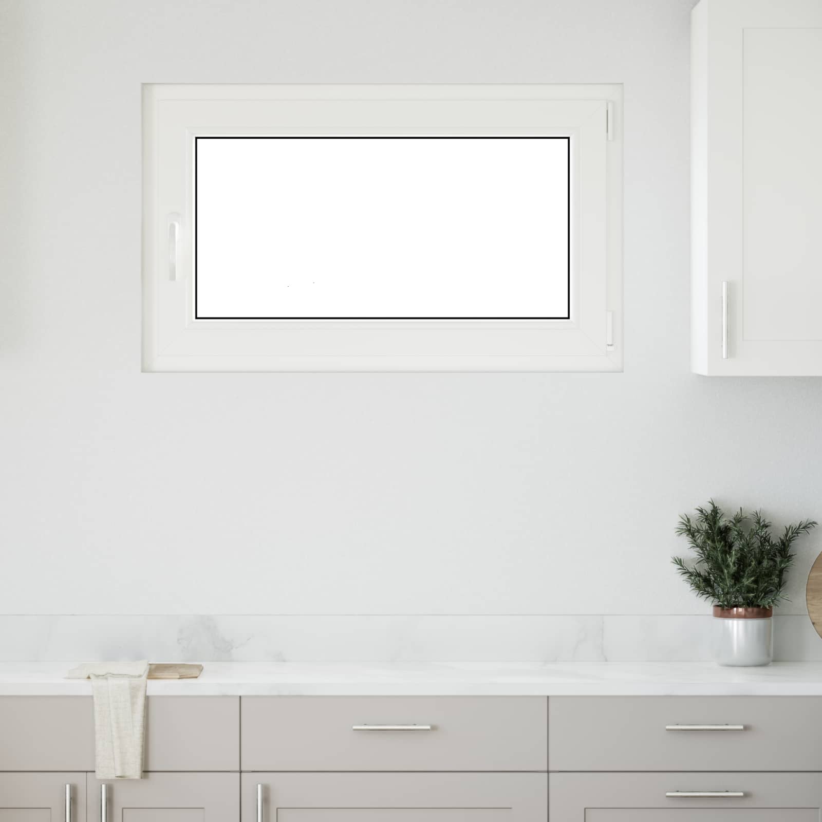 Okeno Do Suterénu Risor 100 X 60 Cm Pvc A Sklo Bílá