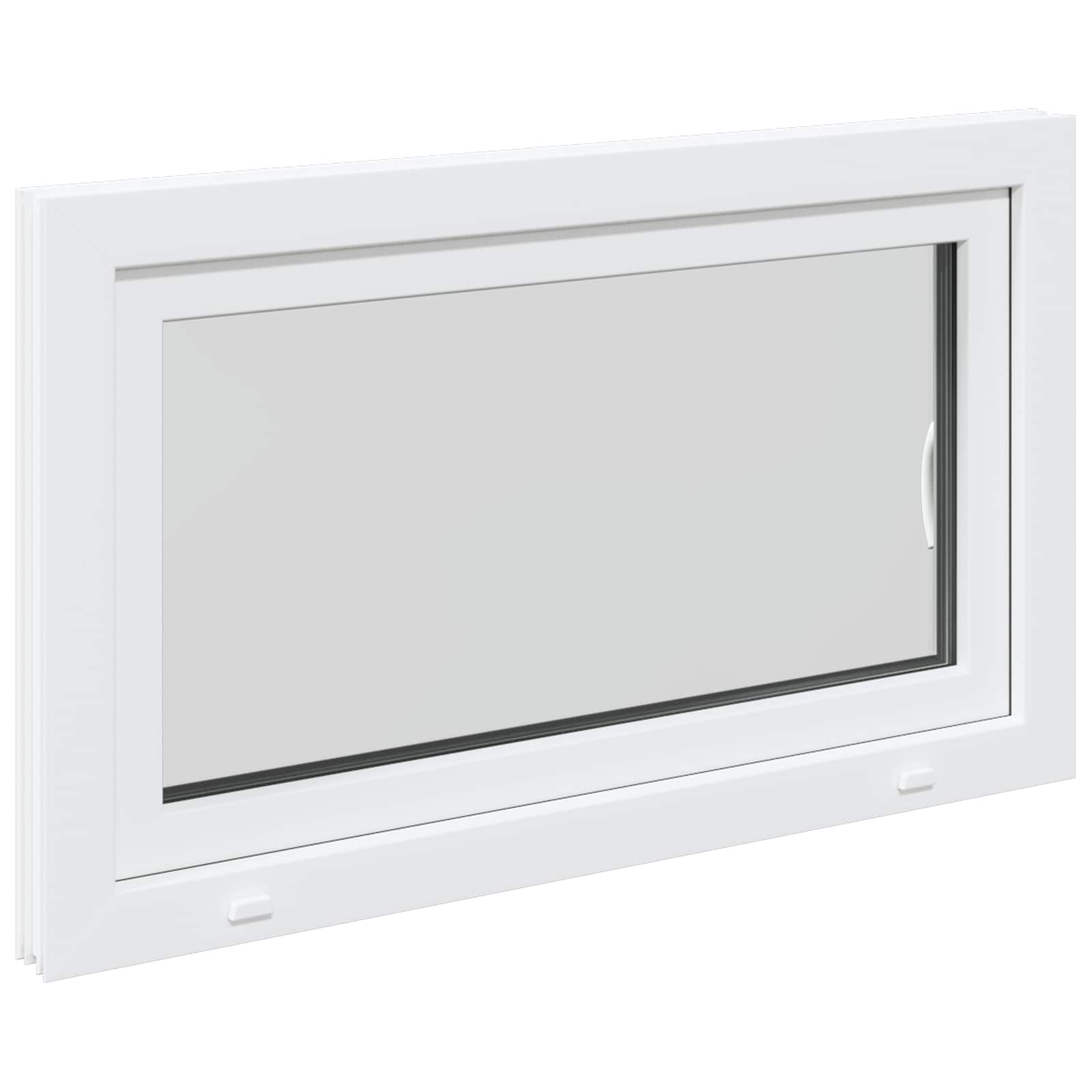 Okeno Do Suterénu Risor 100 X 60 Cm Pvc A Sklo Bílá