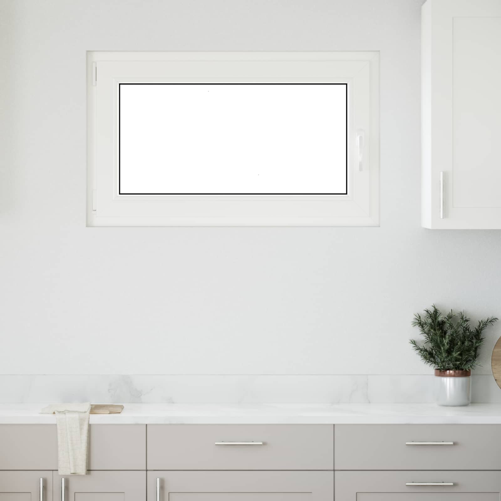 Okeno Do Suterénu Risor 100 X 60 Cm Pvc A Sklo Bílá