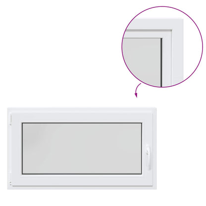 Okeno Do Suterénu Risor 110 X 50 Cm Pvc A Sklo Bílá