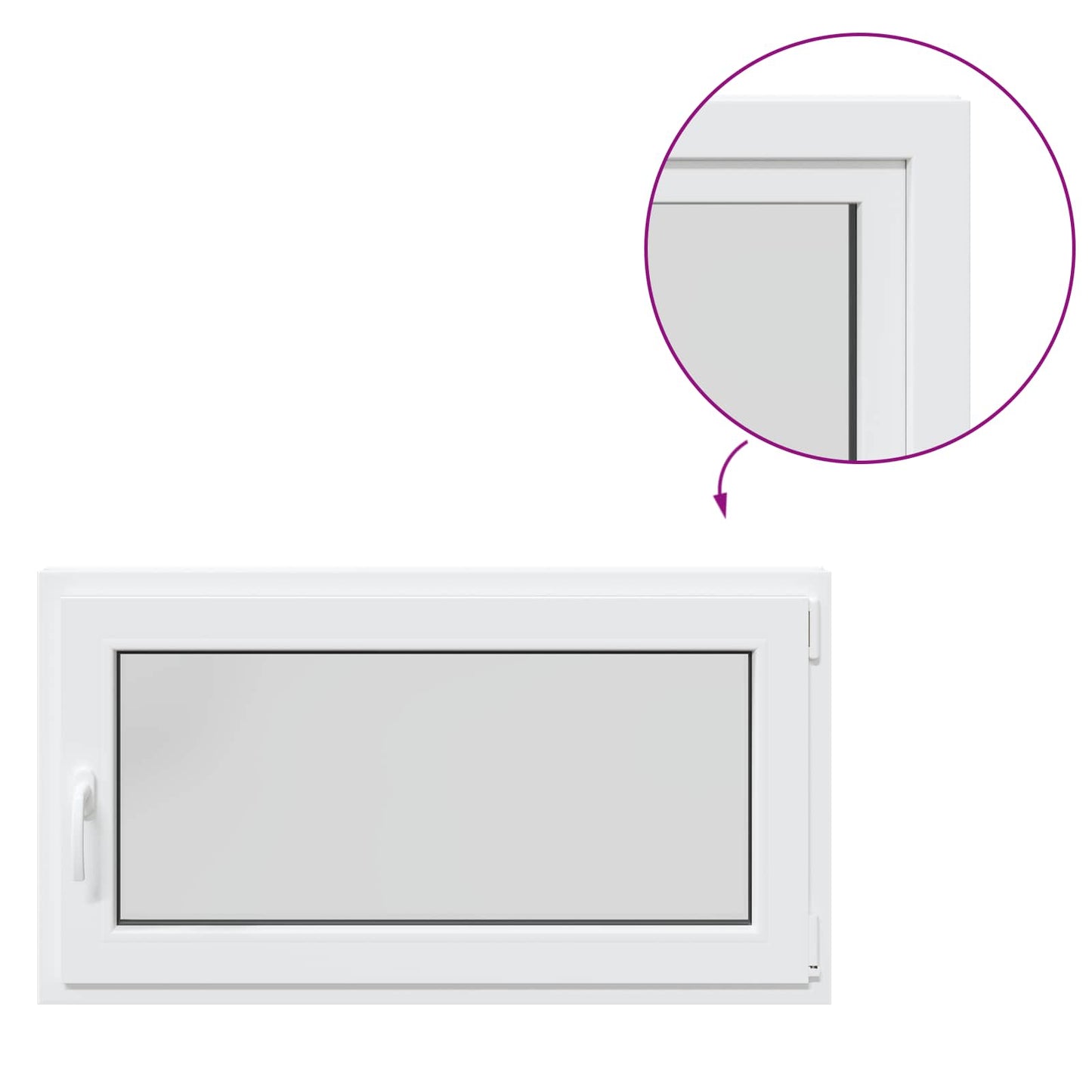 Okeno Do Suterénu Risor 110 X 60 Cm Pvc A Sklo Bílá