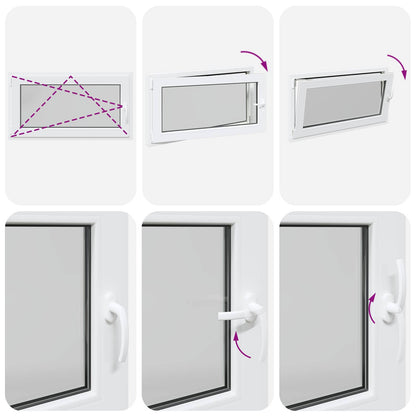 Okeno Do Suterénu Risor 110 X 60 Cm Pvc A Sklo Bílá