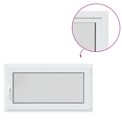 Okeno Do Suterénu Risor 110 X 70 Cm Pvc A Sklo Bílá