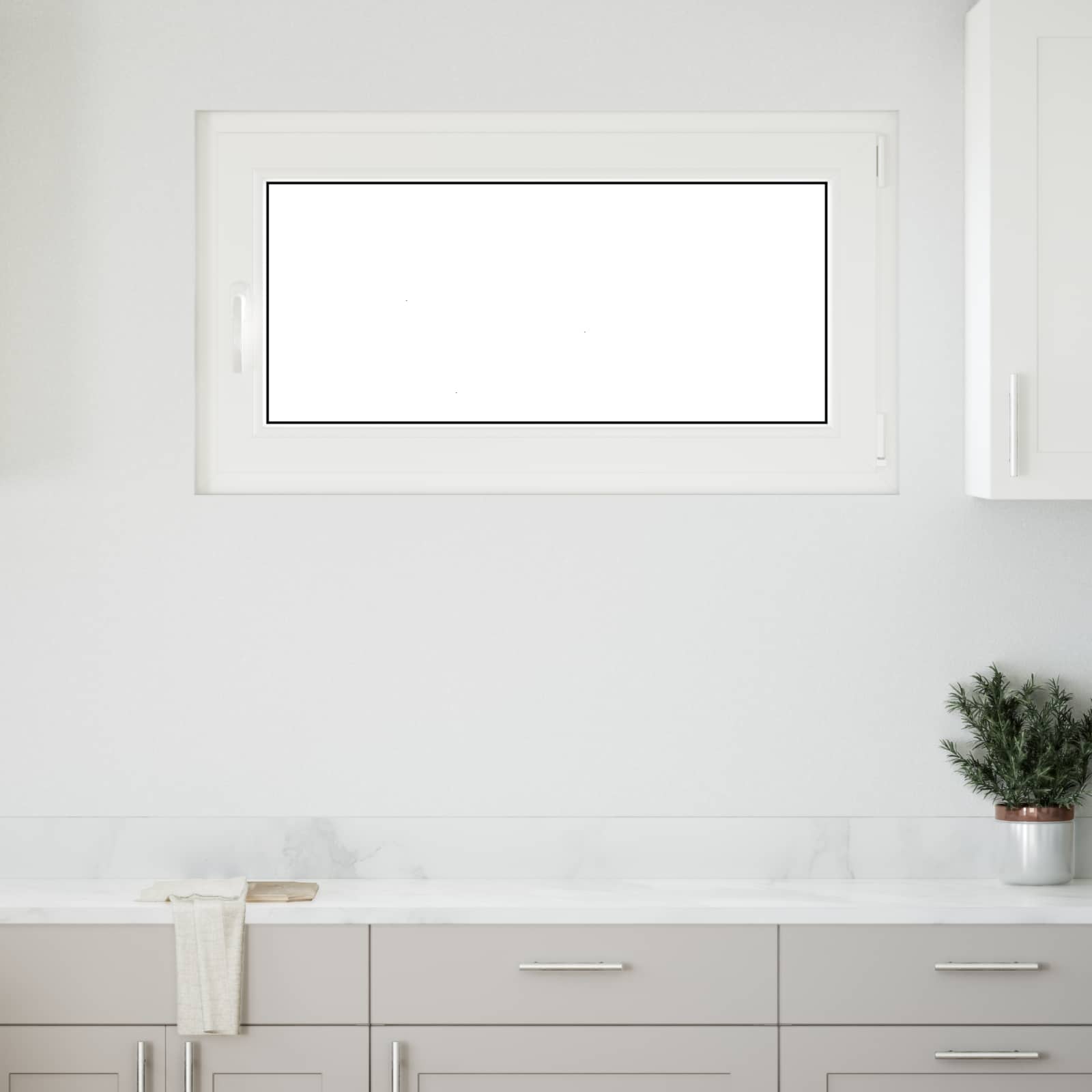Okeno Do Suterénu Risor 110 X 70 Cm Pvc A Sklo Bílá