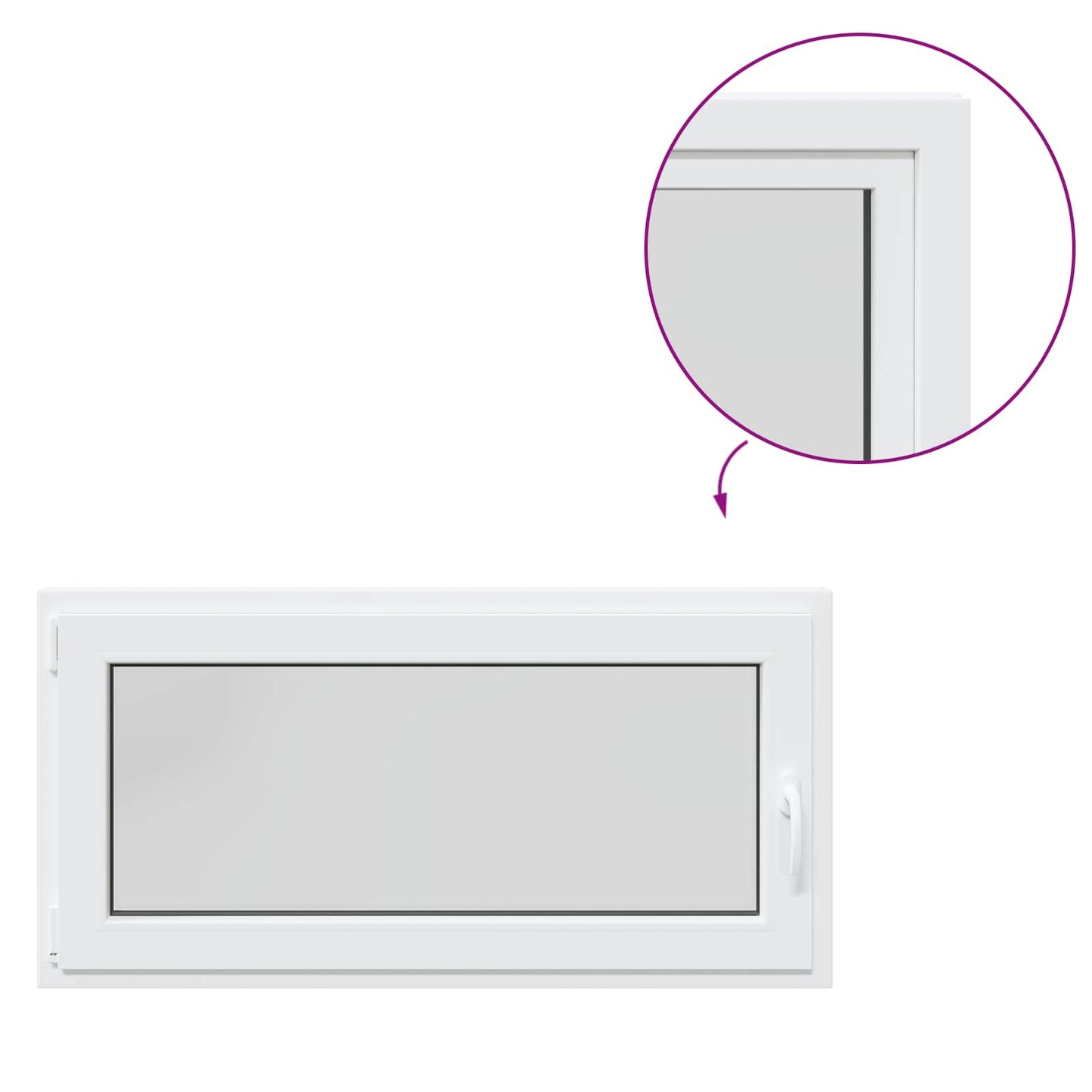 Okeno Do Suterénu Risor 120 X 60 Cm Pvc A Sklo Bílá