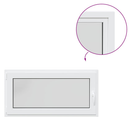 Okeno Do Suterénu Risor 120 X 60 Cm Pvc A Sklo Bílá