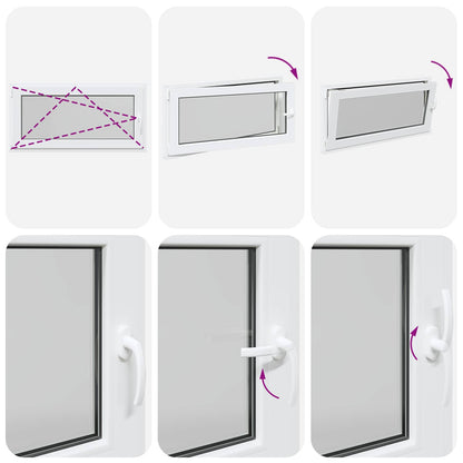 Okeno Do Suterénu Risor 120 X 60 Cm Pvc A Sklo Bílá