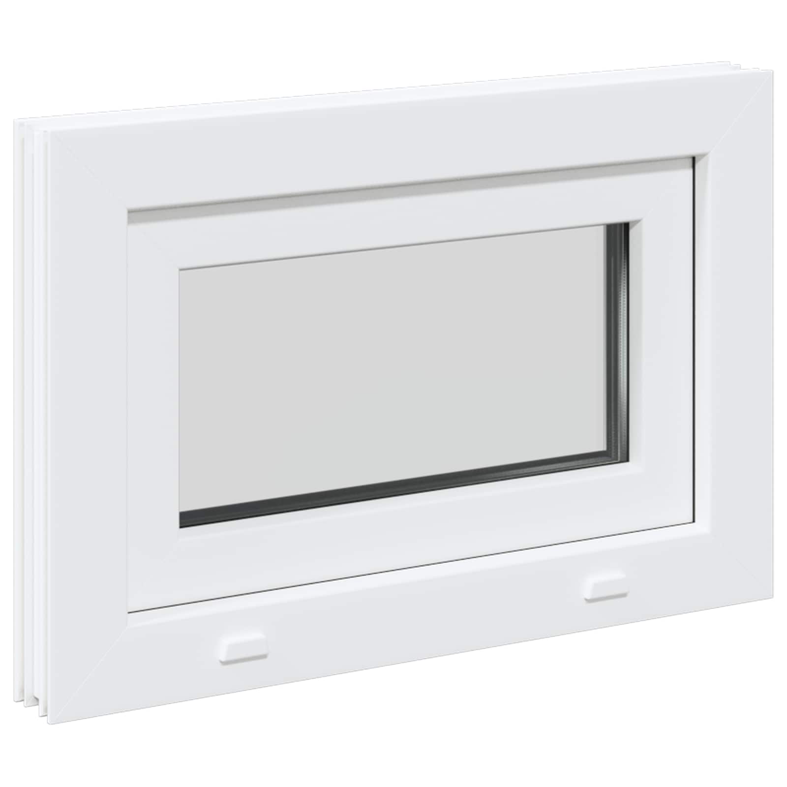 Okeno Do Suterénu Risor 60 X 40 Cm Pvc A Sklo Bílá