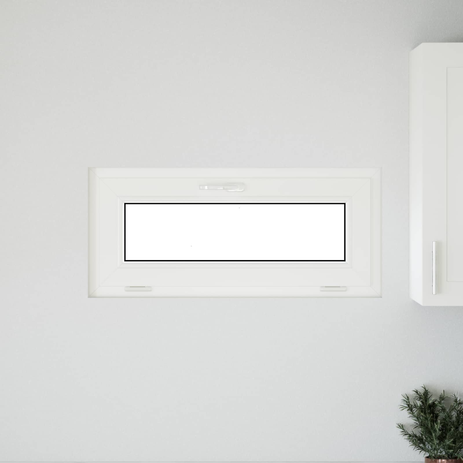 Okeno Do Suterénu Risor 90 X 40 Cm Pvc A Sklo Bílá