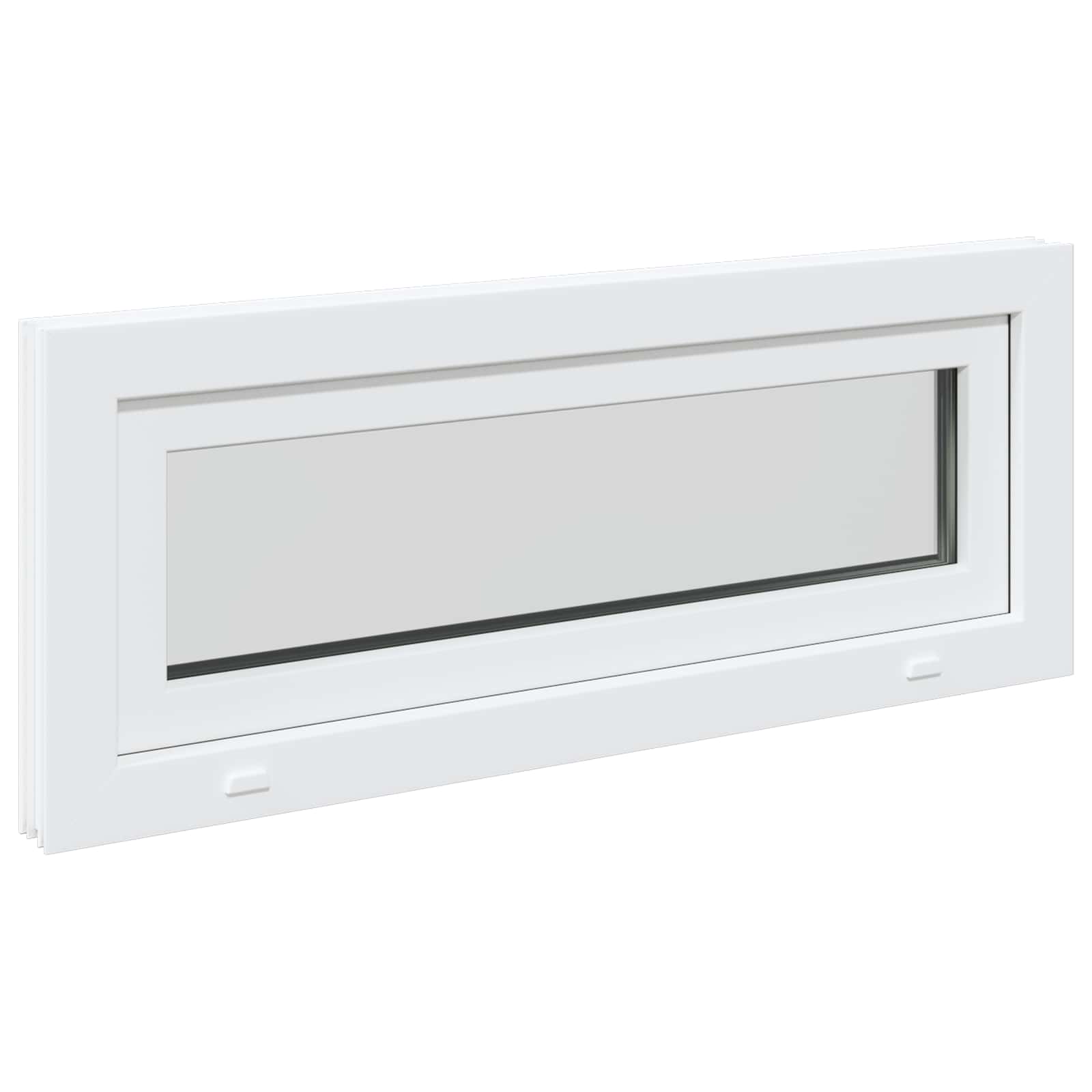 Okeno Do Suterénu Risor 110 X 40 Cm Pvc A Sklo Bílá