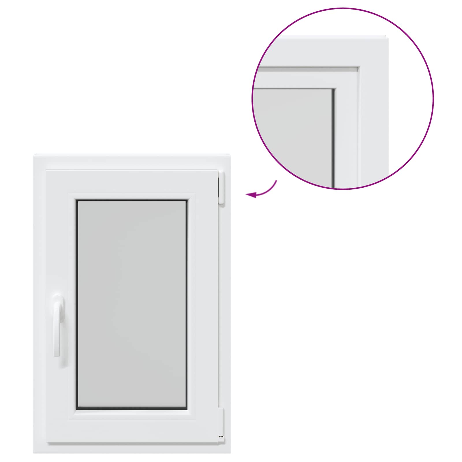 Okeno Do Suterénu Risor 50 X 75 Cm Pvc A Sklo Bílá
