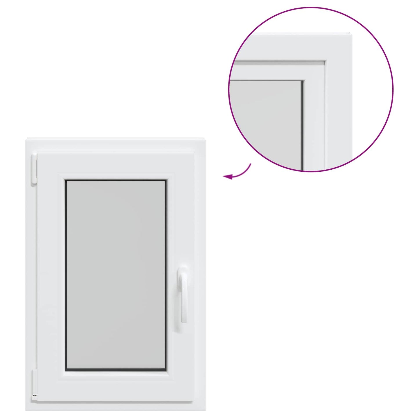 Okeno Do Suterénu Risor 50 X 75 Cm Pvc A Sklo Bílá