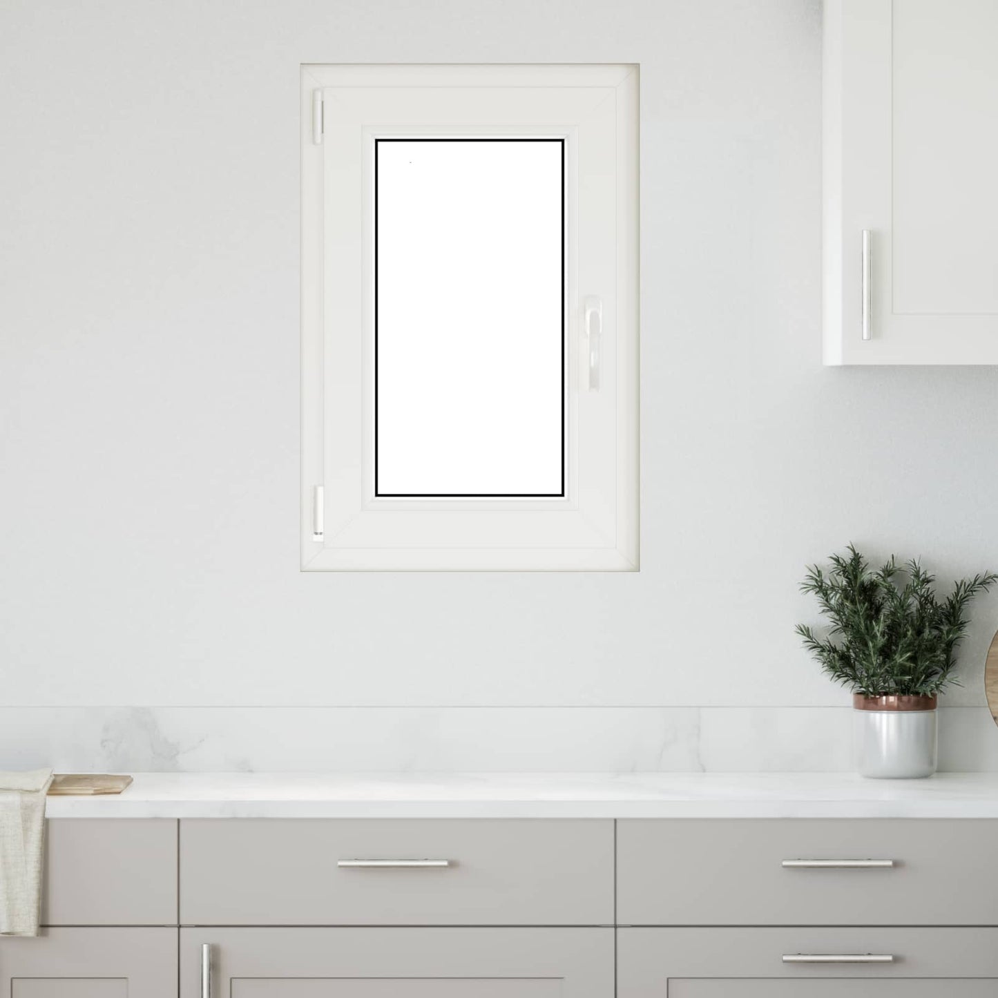 Okeno Do Suterénu Risor 50 X 75 Cm Pvc A Sklo Bílá