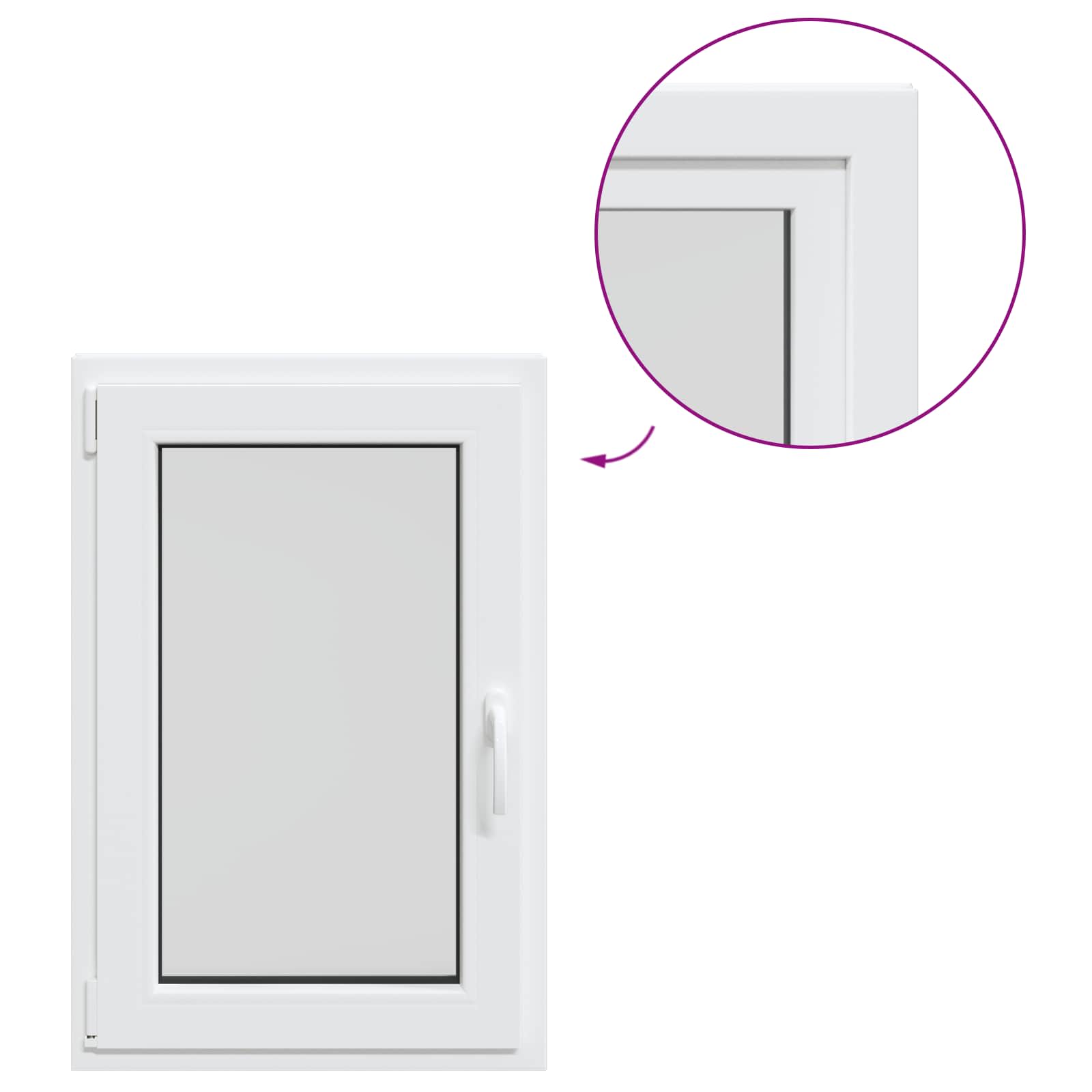 Okeno Do Suterénu Risor 60 X 80 Cm Pvc A Sklo Bílá