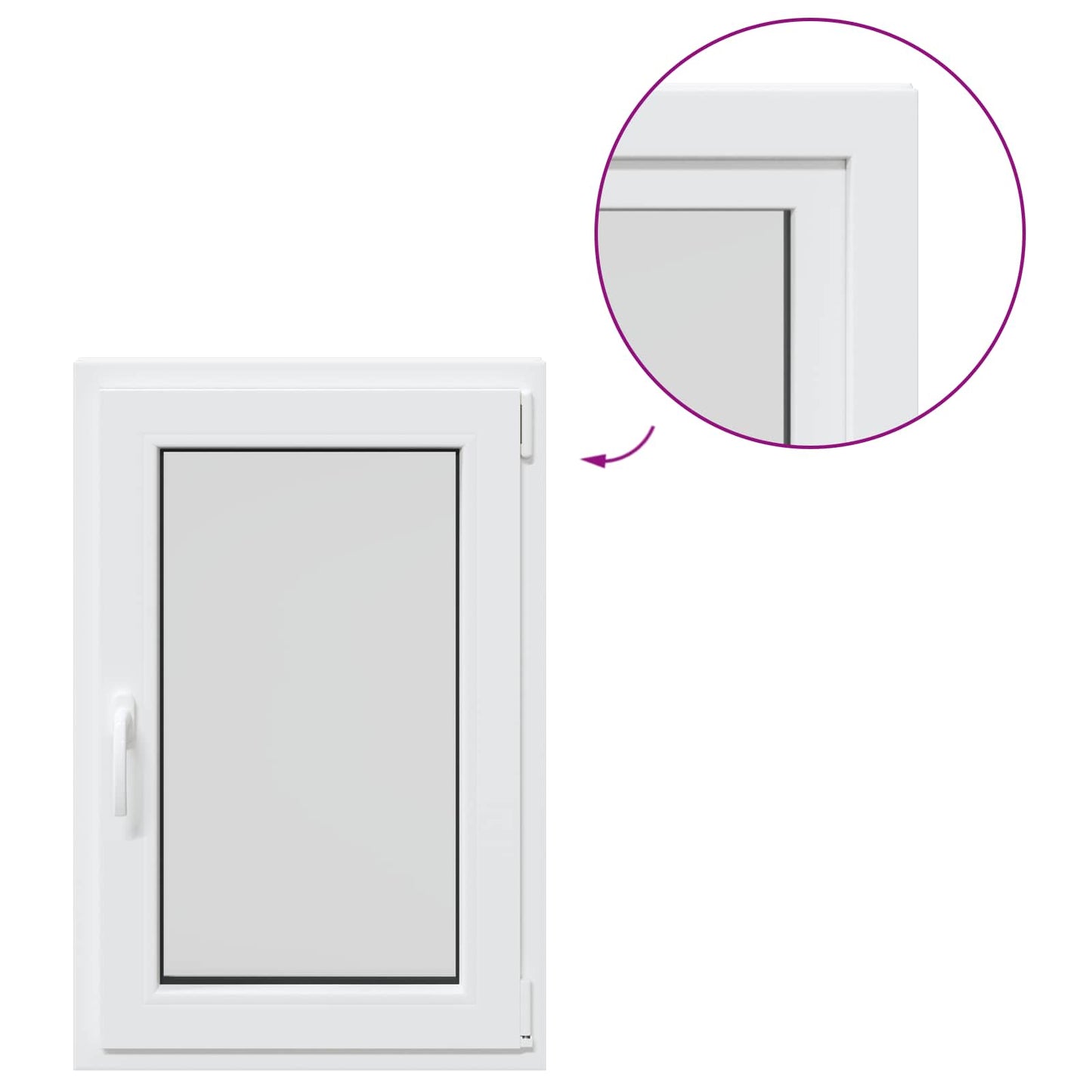Okeno Do Suterénu Risor 60 X 100 Cm Pvc A Sklo Bílá