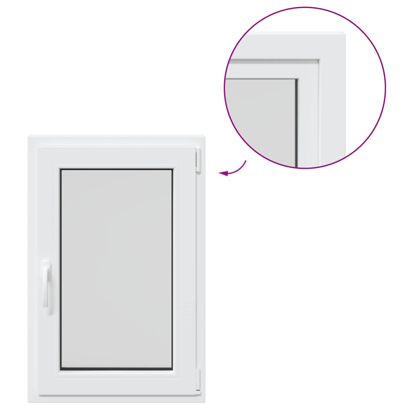 Okeno Do Suterénu Risor 60 X 100 Cm Pvc A Sklo Bílá