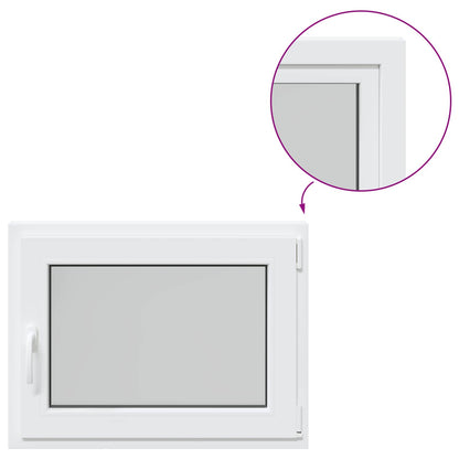 Okeno Do Suterénu Risor 80 X 50 Cm Pvc A Sklo Bílá